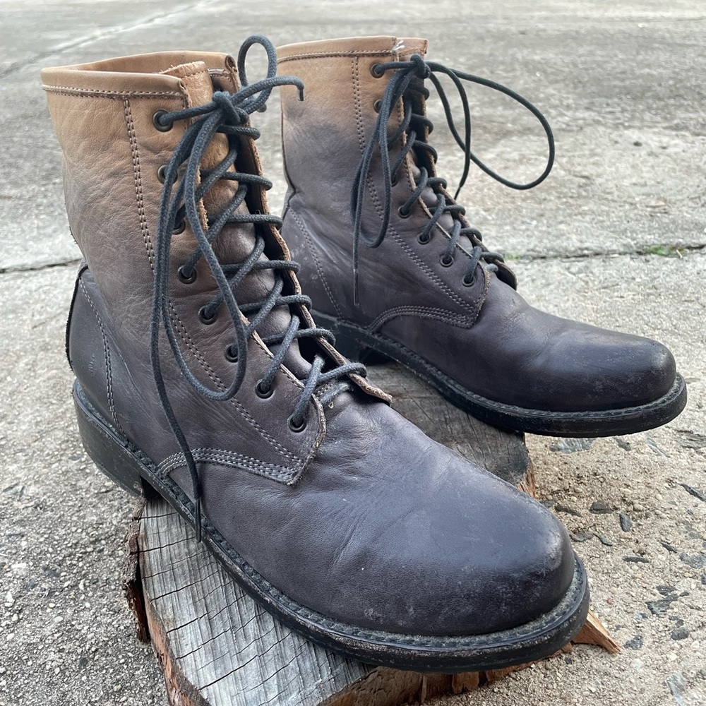 Freebird by Steven Charlie Dip Ombre Combat Boots